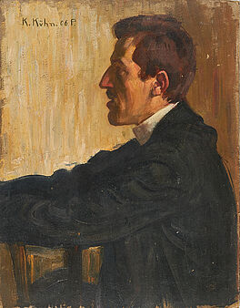 Kurt Kuehn - Profilbildnis eines sitzenden Herren, 76314-25, Van Ham Kunstauktionen