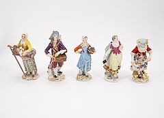 Meissen - 33 Figuren der Cris de Paris, 76933-7, Van Ham Kunstauktionen