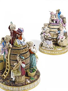 Meissen - Zwei grosse Gruppen Weinlese, 65747-1, Van Ham Kunstauktionen