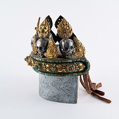 Zeremonialkrone eines Lamas, 76654-59, Van Ham Kunstauktionen