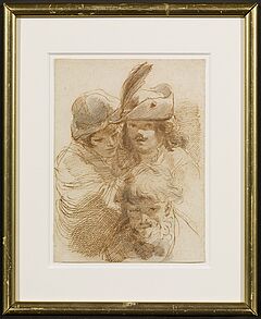 Mauro Gandolfi - Drei Studienkoepfe, 69792-6, Van Ham Kunstauktionen