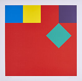 Camille Graeser - Disloziertes gruenes Quadrat, 70197-28, Van Ham Kunstauktionen