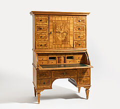 Deutschland - Grosser Aufsatzsekretaer mit floralen Einlagen, 75793-1, Van Ham Kunstauktionen