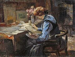 Fritz Gaertner - Malerin im Atelier, 76843-5, Van Ham Kunstauktionen