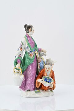 Meissen - Gruppe Japanerin mit zwei Kindern, 75074-16, Van Ham Kunstauktionen