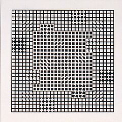 Victor Vasarely - Ohne Titel schwarzweiss, 56801-11573, Van Ham Kunstauktionen