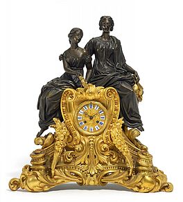 Paris - Grosse Prunkvolle Pendule mit einer Allegorie der Lebensalter, 58966-1, Van Ham Kunstauktionen