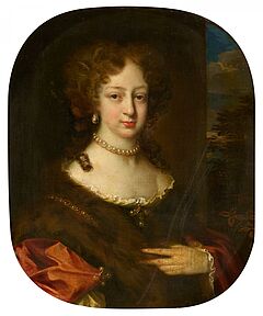 Niederlaendische Schule - Portraet einer Dame mit Perlschmuck, 75390-14, Van Ham Kunstauktionen