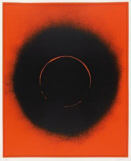 Otto Piene - Schwarze Sonne auf Rot, 54791-33, Van Ham Kunstauktionen