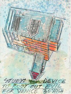 Dennis Oppenheim - Study for Device to Root out Evil Project for Venice, 70001-421, Van Ham Kunstauktionen
