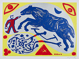AR Penck - Pferd und der Mongole, 70163-11, Van Ham Kunstauktionen