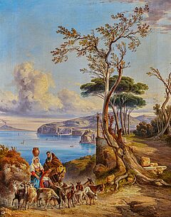 Consalvo Carelli - In der Bucht von Neapel, 76842-1, Van Ham Kunstauktionen