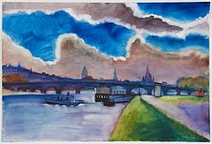 Conrad Felixmueller - Gewitter ueber der Stadt, 66368-3, Van Ham Kunstauktionen