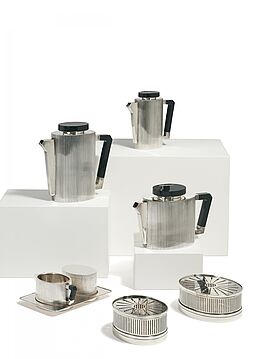 Koch Bergfeld - Seltenes Kaffeeservice mit Rillendekor, 81561-1, Van Ham Kunstauktionen