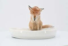 Meissen - Kleiner Fuchs auf Schale, 75074-62, Van Ham Kunstauktionen