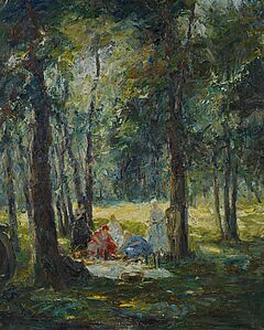 Otto Eduard Pippel - Das Picknick im Wald, 69534-1, Van Ham Kunstauktionen