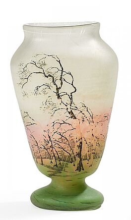 Daum Freres - Vase mit Birkenwald, 58051-73, Van Ham Kunstauktionen