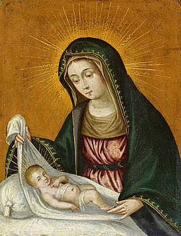Flaemischer Meister - Madonna mit Christusknaben, 68224-1, Van Ham Kunstauktionen