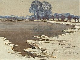 Max Clarenbach - Winterlandschaft in den Erftauen, 80609-12, Van Ham Kunstauktionen