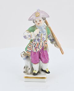 Meissen - Obsthaendlerin kleiner Kavalier und Tasse mit Untertasse, 73219-16, Van Ham Kunstauktionen