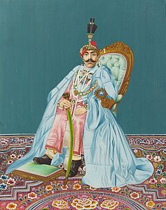 Portrait des Shri Maharana Bhupal Singh von Udaipur, 65215-1, Van Ham Kunstauktionen