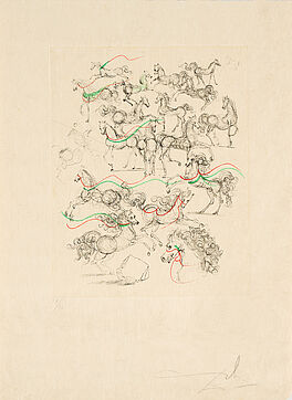 Salvador Dali - Les petits chevaux Aus Poemes de Mao Tse-tung, 81519-5, Van Ham Kunstauktionen