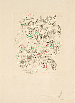 Salvador Dali - Les petits chevaux Aus Poemes de Mao Tse-tung, 81519-5, Van Ham Kunstauktionen