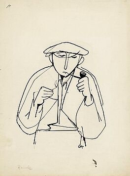 Karl Hofer - Raucher, 56227-2, Van Ham Kunstauktionen