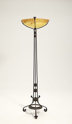 Große Stehleuchte mit schalenförmigem Glasschirm, 79277-3, Van Ham Kunstauktionen