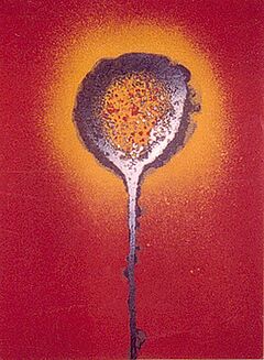 Otto Piene - Ohne Titel gelbe Blume, 56801-60074, Van Ham Kunstauktionen