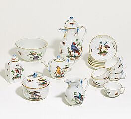 Meissen - Kaffee- und teeservice mit reichem Vogeldekor, 67060-16, Van Ham Kunstauktionen