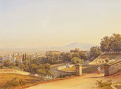 Salomon Corrodi - Im Park der Villa dEste in Tivoli, 68183-1, Van Ham Kunstauktionen