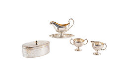 Sauciere, Milchkännchen und Zuckerschale, 79883-78, Van Ham Kunstauktionen