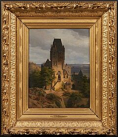 Carl Theodor Reiffenstein - Weite Landschaft mit idealer rheinischer Burg, 69463-1, Van Ham Kunstauktionen