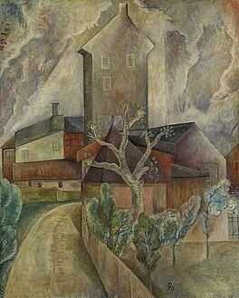 Albert Bloch - Clouds and Houses Haeusergruppe, 66638-1, Van Ham Kunstauktionen