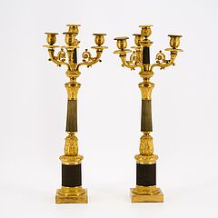 Frankreich - Paar Girandolen Empire, 80222-7, Van Ham Kunstauktionen