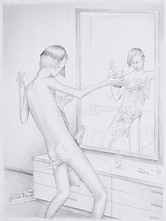 Gerald Davis - Chick giving Blow Job  Drunk with Alluminium Foil on Cock, 73375-4, Van Ham Kunstauktionen