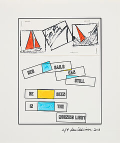 Lawrence Weiner - Red Sails Can Still be Seen in The Morning Light, 81204-19, Van Ham Kunstauktionen
