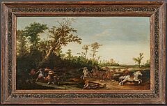 Scharmuetzel am Waldrand, 81820-1, Van Ham Kunstauktionen