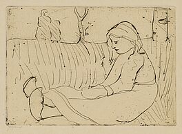 Paula Modersohn-Becker - Sitzendes Kind, 63090-2, Van Ham Kunstauktionen