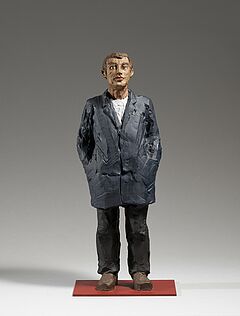 Stephan Balkenhol - Mann mit blauer Jacke, 69500-11, Van Ham Kunstauktionen