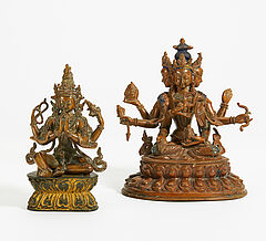 Vierarmiger Avalokiteshvara und Ushnishavijaya, 65765-5, Van Ham Kunstauktionen