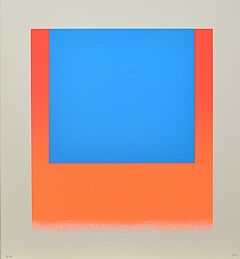 Rupprecht Geiger - leuchtblau auf leuchtrot - orange, 61394-28, Van Ham Kunstauktionen