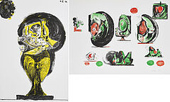 Graham Vivian Sutherland - Konvolut von 2 Lithografien, 70679-9, Van Ham Kunstauktionen
