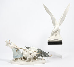 Meissen - Grosse Gruppe Ziegenhirtin, 75074-59, Van Ham Kunstauktionen