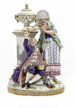 Meissen - Gruppe Die Liebespruefung, 54884-8, Van Ham Kunstauktionen
