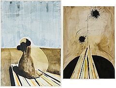 Benedikt Hipp - Gekritztes Geschiebe und Stab auf Land ab, 300001-1787, Van Ham Kunstauktionen