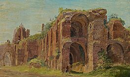 Heinrich Buerkel - Italienische Ruinenlandschaft, 68416-3, Van Ham Kunstauktionen