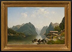 Johannes Bartholomäus Duntze - Ruhiger Tag im Fjord, 82275-1, Van Ham Kunstauktionen