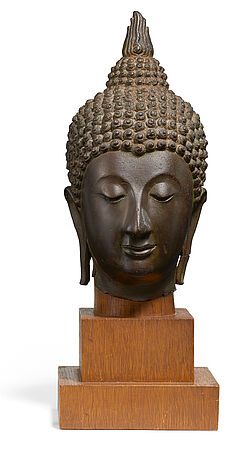 Kopf eines Buddha, 65286-26, Van Ham Kunstauktionen